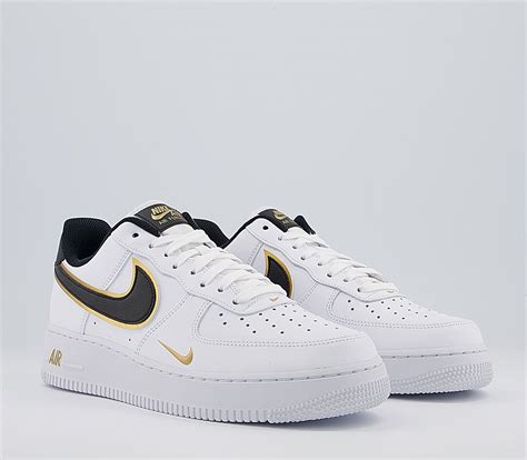 nike weiß gold swash|Air Force 1 '07 LV8 'Metallic Swoosh Pack .